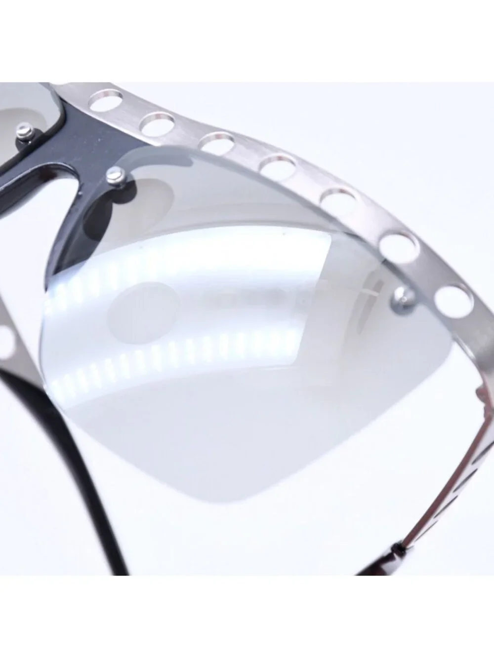Prada Sunglasses Eyewear Metal Acetate Silver Black